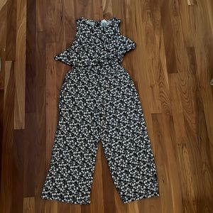 Zara kids  Blue and white floral romper